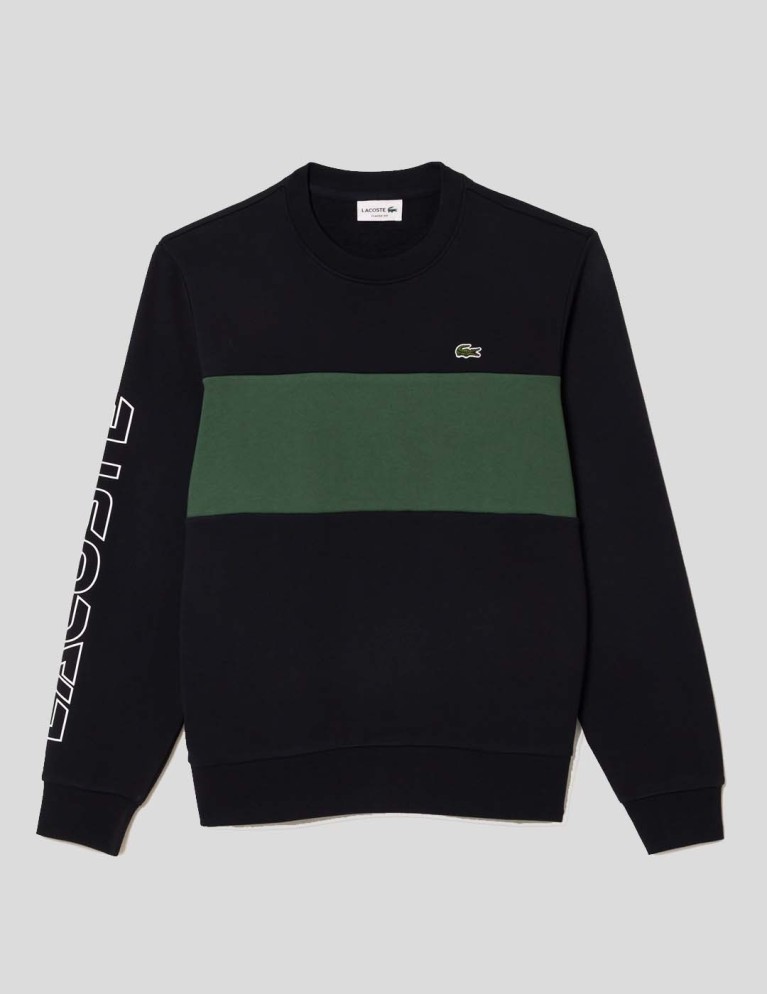 Sudadeira LACOSTE sudadeira jogger estampado 3d crew aimes/sequoia